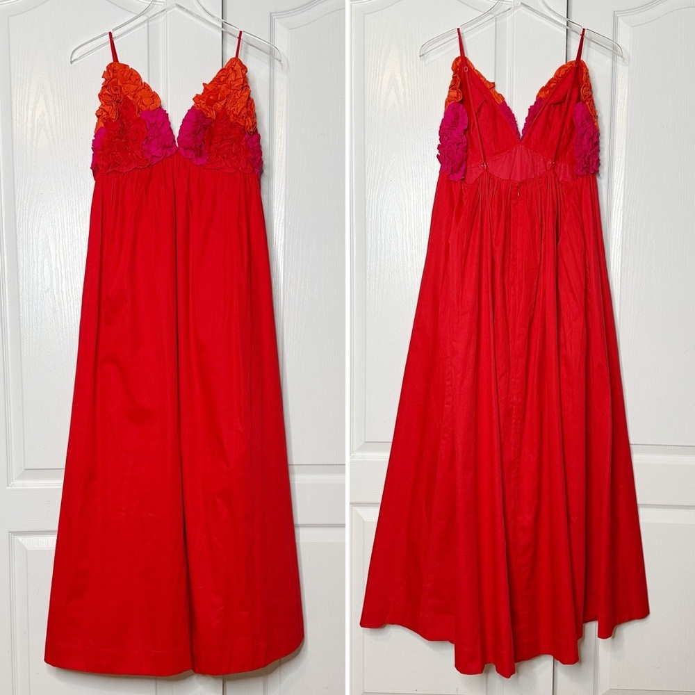 NWT Mara Hoffman Women's Annika Dress Red Size Medium - Picture 5 of 12